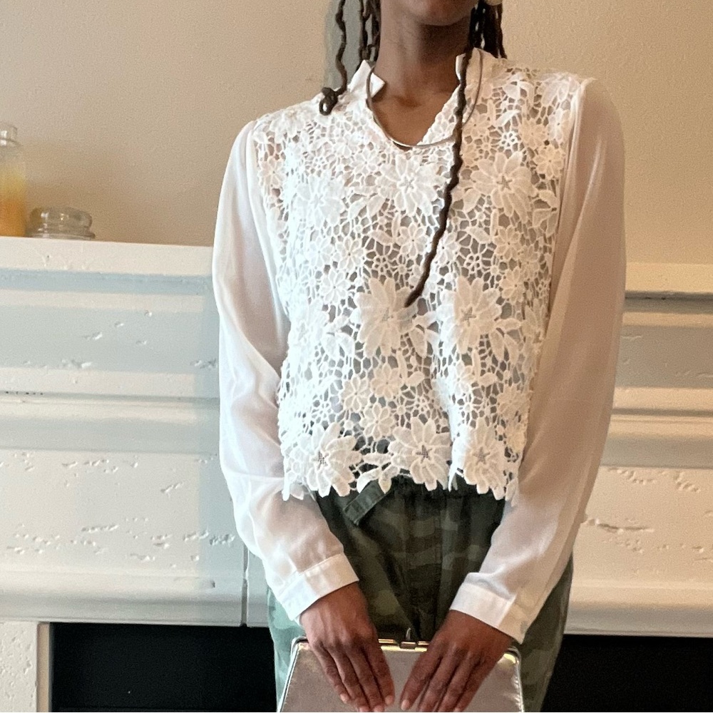 White Lace Blouse